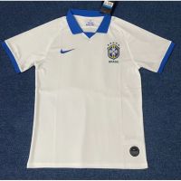 2022 2023 ล่าสุด เสื้อกีฬาแขนสั้น ลายทีมชาติฟุตบอล Brazil Jersey Team สีขาว 2021 22 23