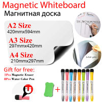 Magnetic Soft Writing Board Dry Erase Board Kids School Study Schedule Plann WhiteBoard Gift 8 Color Pen 1 Erasser