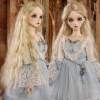 (Popular toys) 30 60เซนติเมตร BJD วิกผมไบลท์ไฟเบอร์อุณหภูมิสูง SD ยาวผมหยิกตุ๊กตา1/3 1/4 1/6 1/8สามารถปรับแต่งใน24สี