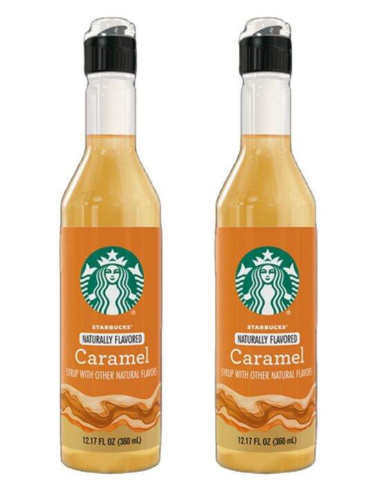Starbucks Caramel Syrup สตาร์บัค ไซรัป นำเชื่อม คาราเมล 375ml. x 2ขวด