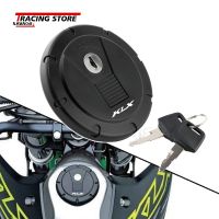 SDR KLX250 KLX300SM ฝาปิดถังน้ำมันสำหรับคาวาซากิ KLX 150L 300SM 250R/S/SF/Ex/sr D-Tracker 125 150 250รถจักรยานยนต์กันน้ำมันกุญแจล็อค