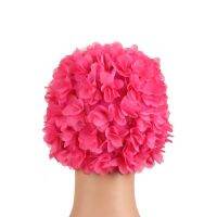 【CW】 Cap Flowers Floral Elastic Swim Hair Padding Bathing Hat SportswearTH