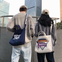 ♞✧ Canvas Bag Female Messenger Bag Korean Version Bag Male Student Shoulder Bag Large Capacity Harajuku Style Handbag Fe