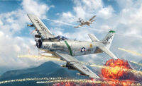 เครื่องบินประกอบ A-1H Skyraider  1/48 Italeri