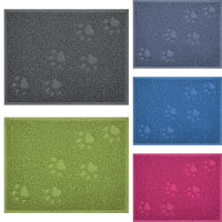 Thicken Paws Printed Soft Portable Litter Mat Home PVC s Cat Non Slip Pad Easy Clean Square Dog