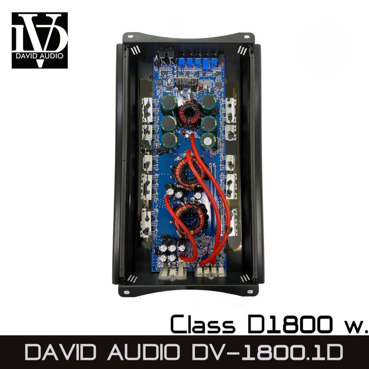 จัดส่งทันที-เพาเวอร์แอมป์ติดรถยนต์-ราคาถูก-ตัวแรง-david-audio-รุ่นdv-1800-1d-เพาเวอร์แอมป์รถยนต์-แอมclass-d-ใช้สำหรับขับซับวูฟเฟอร์-10นิ้ว-12นิ้ว