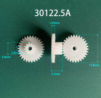 30122.5A 0.5M พลาสติก POM เกียร์เส้นผ่านศูนย์กลาง 16 มม.30 ฟัน 12 ฟัน Double Layer เกียร์ 2.5 มม.DIY ของเล่นอุปกรณ์เสริม-aerwererwess