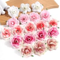 hot【cw】 10Pcs Artificial Flowers Heads 7cm Fake Wedding Decoration Wreath Gifts Accessories