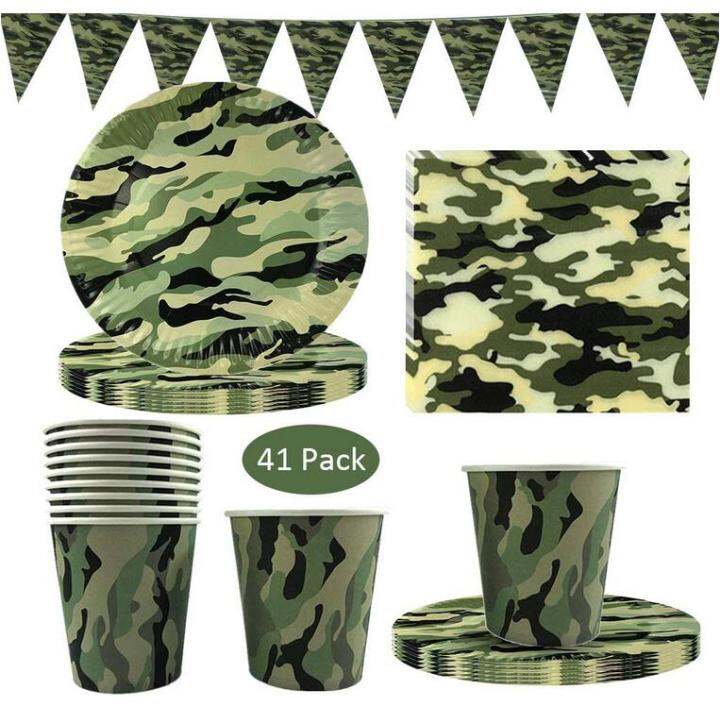 Camouflage paper clearance plates