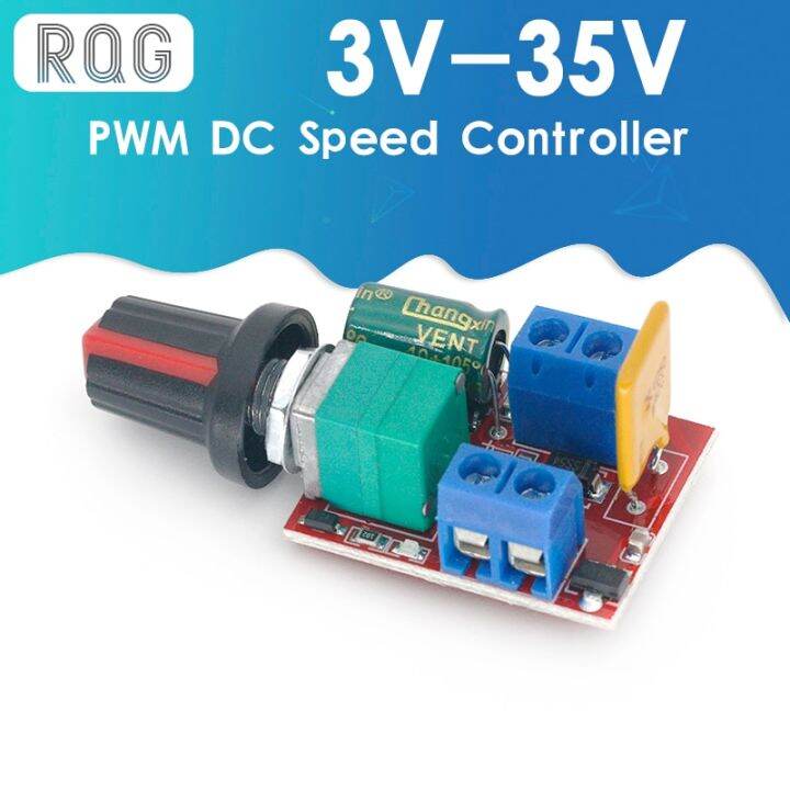 Mini 5a Pwm Max 90w Dc Motor Speed Module 3v35v Speed Control Switch