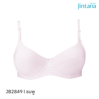 Jintana เสื้อชั้นใน (เสริมโครง) รุ่น Basic Bra รหัส JB2849 สีชมพู