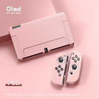 【cw】 Flosted Soft Cases Oled Console Cover Gamepas Video Games Accessories for