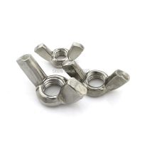 10pcs M3 M4 M5 M6 M8 DIN315 Ingot Wing Nuts 304 Stainless Steel Hand Tighten Nut Butterfly Nut