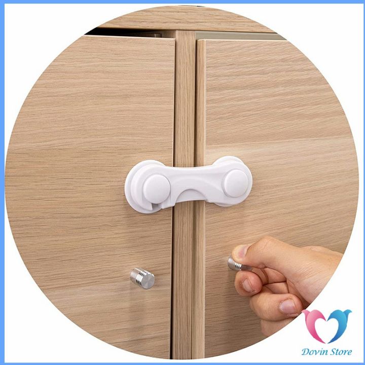 dovin-ตัวล็อคประตูตู้เย็น-ป้องกันไม่ให้เด็กเปิดลิ้นชัก-แบบตะขอเกียว-เพื่อความปลอดภัยในเด็ก-safety-lock