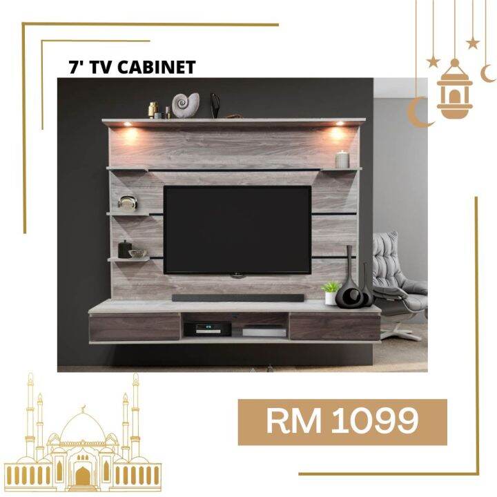 [Mirage Design] Modern Wall Mounted Tv / Tv Gantung
