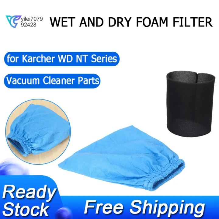 Textile Filter Bags Wet and Dry Foam Filter for Karcher MV1 WD1 WD2 WD3