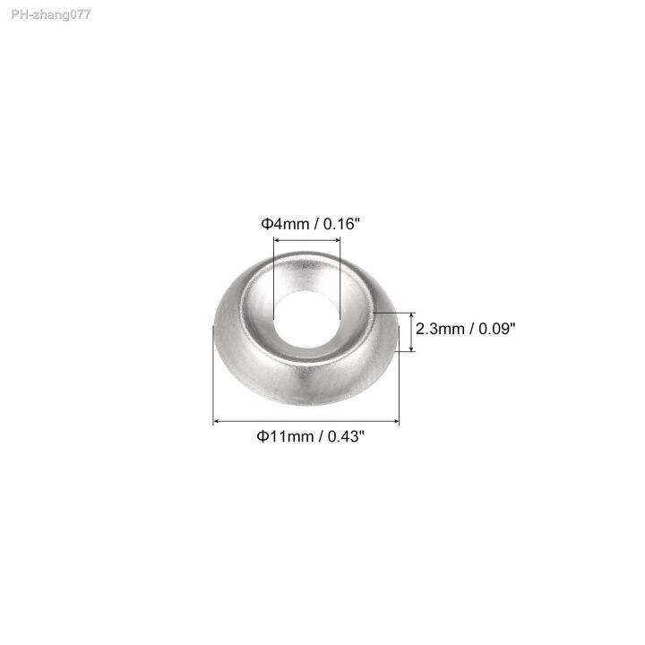 uxcell-150pcs-6-304-stainless-steel-cup-washer-countersunk-for-screw-bolt