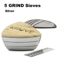 KRUVE Sifter ฐานกับเครื่องบดตะแกรงร่อนที่เปลี่ยนได้เครื่องมือคาลิเบรตการวัดขนาดบดในหน่วยไมครอน