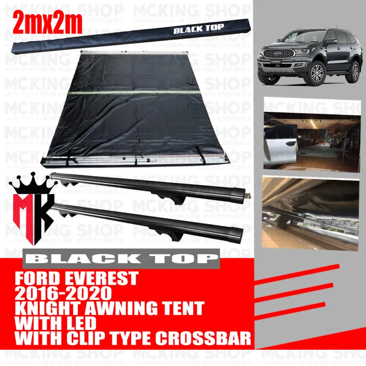 Ford Everest 2016-2020 BLACK TOP 2mx2m Side Awning Tent for sedan /suv ...