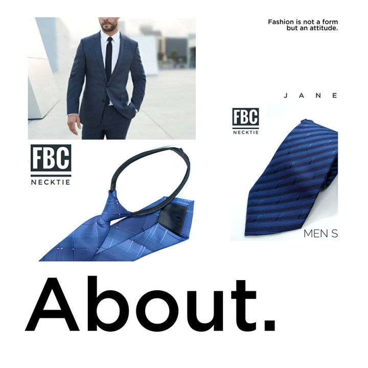 b-01-เนคไทสำเร็จรูปสีกรม-ไม่ต้องผูก-แบบซิป-men-zipper-tie-lazy-ties-fashion-fbc-brand-ทันสมัย-เรียบหรู-มีสไตล์