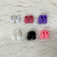 6 Pairs of Ob11 Shoes BJD Accessories Fashion Plastic 2 Cm Pink Suitable for 13cm