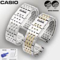 นาฬิกาข้อมือ Casio พร้อมเข็มขัดเหล็กชาย MTP1374/1375 Swordfish MDV106 สร้อยข้อมือหัวเข็มขัดผีเสื้อสแตนเลส 22m