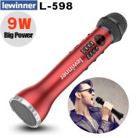 Lewinner L-598 speaker Microphone 9W Karaoke system Bluetooth professional sound Dynamic microphone TF Card