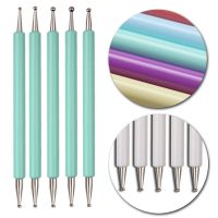 [hot]✌  5Pcs UV Gel Painting Dotting Handle Rhinestone Wood 2 Decoration Manicure Tools