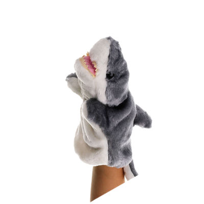 WINOMO Creative Stuffed Hand Puppet Adorable Animal Shark Doll Funny Cartoon Plush Toy Gift for Kids
