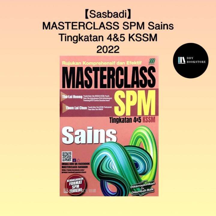 【sasbadi】buku Rujukan Masterclass Spm Sains Tingkatan 4 And 5 Kssm 2022