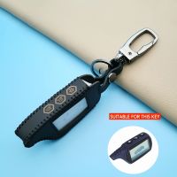 ⊙▣✲ 3-Button Car-Styling Leather Key Cover Case For B9 B6 A91 A61 Starline Twage Two-Way Car Alarm Keyring System