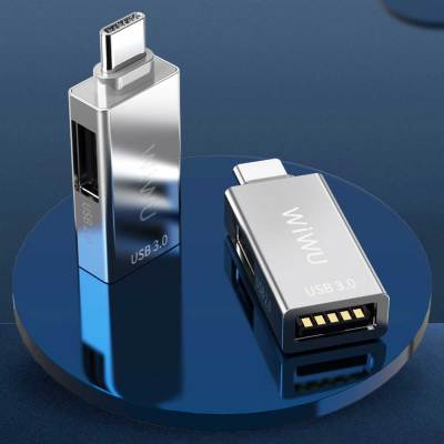 WIWU USB คู่3.0ฮับถ่ายโอนวันที่และอุปกรณ์ชาร์จประเภท-C ฮับแบบพกพา USB 3.0การส่งข้อมูลความเร็วสูง USB ประเภท C ฮับ Feona