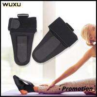 WUXU ไนลอนนีโอพรีน เฝือกวางเท้า สีดำสีดำ ปรับได้ปรับได้ ฝ่าเท้า plantar การดูแลสุขภาพ อีลาสติก เข็มขัดยืดกลางคืน ชายหญิง