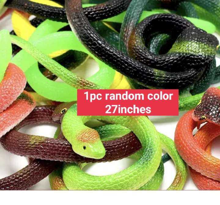 rubber snake toy prank toys 28" realistic fake snakes Lazada PH