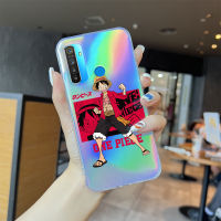 Casing Ponsel เคสสำหรับ Realme 5 Realme 5i Realme 5S Realme 6i Realme 5 Pro เคสอนิเมะสีสันสดใสเคสบัตรเลเซอร์ในตัว