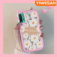 เคส Dienya สำหรับ Xiaomi Redmi 9T Redmi 9เคสพลังงานภาพสีน้ำมันที่สวยงามลายดอกไม้เคสมือถือสาวน่ารักกันกระแทกป้องกันการเลนส์หลายสีและรอยขีดข่วน