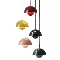 LED Pendant Light Modern Hanging Lamps E27 Wire Chandelier Nordic Simple Colorful Lampshade Restaurant Cafe Bedroom Bedside Lamp