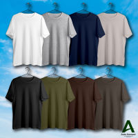 เสื้อยืดสีพื้น เสื้อยืดเปล่า Cotton 100% Earth-Tone เสื้อยืดเสื้อแขนสั้น คอกลม