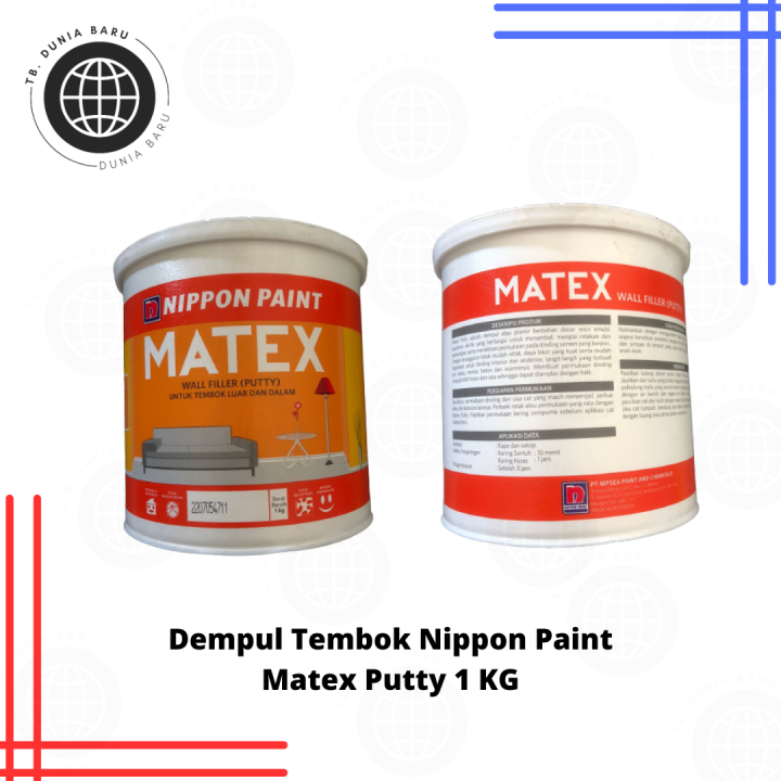 Nippon Paint Dempul Matex Wall Filler Putty Kg Lazada Indonesia