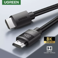 [ส่งไวจากไทย] UGREEN สาย HDMI 2.1 Cable 8K HDMI Braided Cord 4K/120Hz 8K/60Hz Dynamic HDR eARC Dolby Atmos HDCP