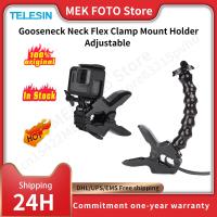 ❂▥♞ TELESIN Gooseneck Neck Flex Clamp Mount Holder Adjustable for GoPro Hero 10 9 8 7 6 5 4 Insta360 Osmo Action Camera Accessories