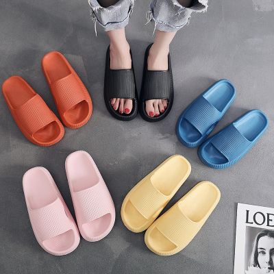 Factory 2021 wholesale cross-border summer slippers for men and women home feeling soft household lovers hotel bathroom thick bottom sandals