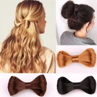 PaneYYotsNew Fashion European and American Wig Crocodile Clip Bow Hair Clip Side Clip Hair Accessories