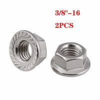 น็อตจานหยัก Hex Unc 1/2 "-13 1/4"-20 3/8 "-16 5/16"-18 304สแตนเลสสตีลหกเหลี่ยม Spinlock Flange น็อตล็อก Nuts