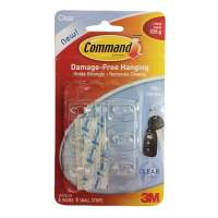 แผ่นเทปกาวคอมมานด์ 3M XA006701701COMMAND ADHESIVE TAPE WITH MINI HOOKS 3M XA006701701 CLEAR **สอบถามเพิ่มเติมได้จ้า**