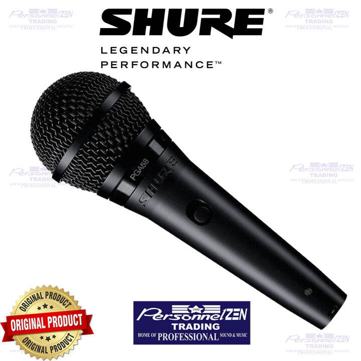 SHURE PGA58 Cardioid Dynamic Vocal Microphone (ORIGINAL) Lazada PH