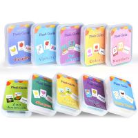 Montessori Learn English Word Card Flashcards Cognitive Kids Educational Learning Toys Picture Memorise Games Gifts For Children Flash Cards