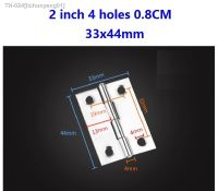 ◇❃ 10Pcs Stainless Steel 201 Flat Hinge Cabinet Doors 2 inch 4 holes 33x44mm Windows Hinge Wooden Box Mini Hinge