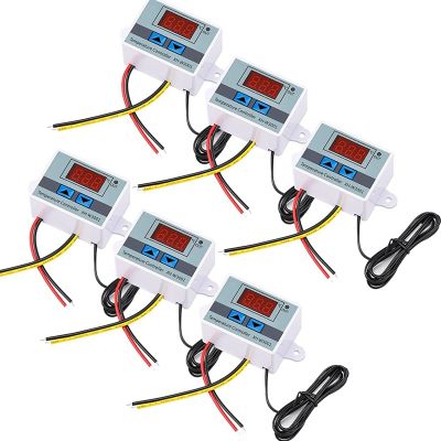 6Pcs Digital Temperature Controller Switch Switch Module Programmable Minus 50 To 110 Degree Heating Cooling Thermostat