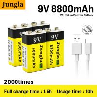 ljmu15 2023 9V 8800mAh li-ion Rechargeable battery Micro USB Batteries 9 v lithium for Multimeter Microphone Toy Remote Control KTV use